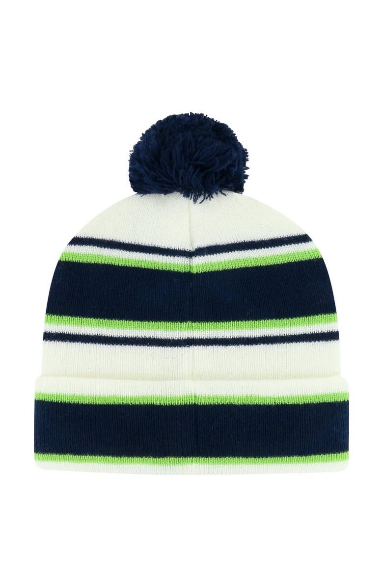 '47 Men's '47 Navy Seattle Seahawks Powerline Cuffed Knit Hat with Pom, Alternate, color, Navy