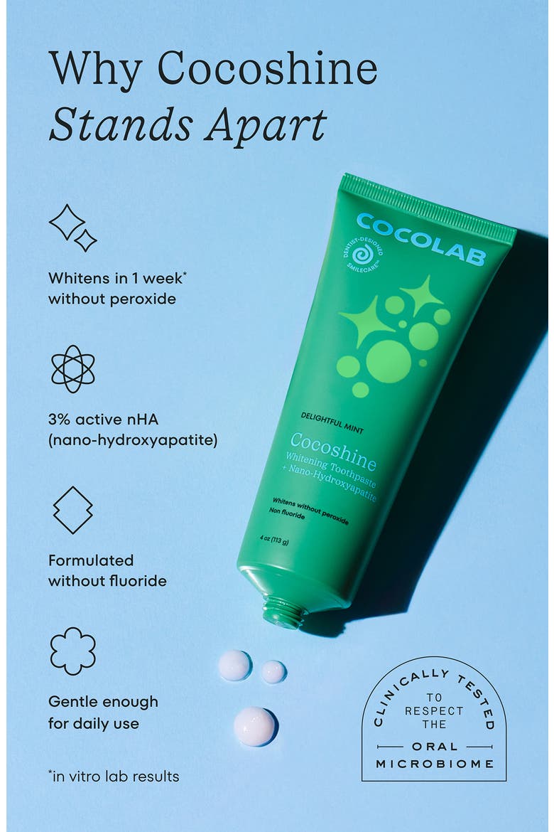 Cocoshine Whitening Toothpaste, Alternate, color, PIÑA COLADA