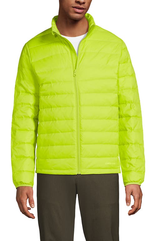 Lands' End Wanderweight Ultralight Packable Down Jacket In Citrus Fields