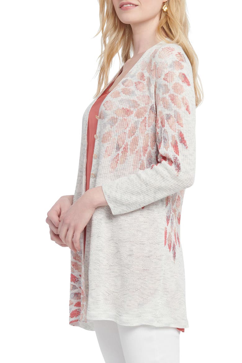 Morning Burst Cardigan, Alternate, color, ORANGE MULTI