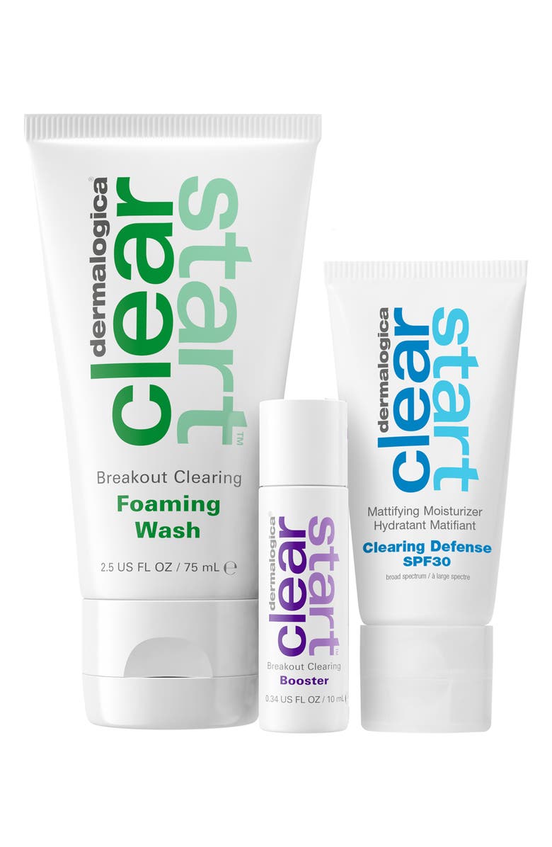 dermalogica<sup>®</sup> Travel Size Clear Start Breakout Clearing Set, Main, color,