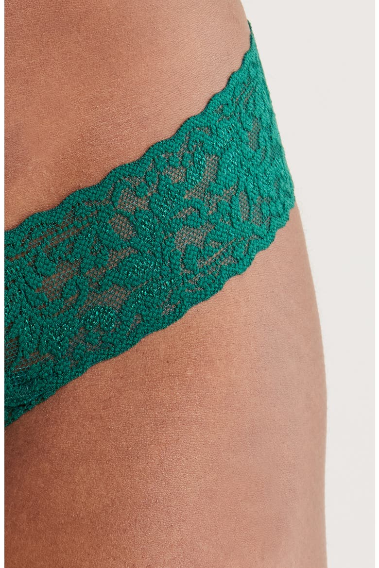 Low Rise Thong, Alternate, color, FOREST GREEN