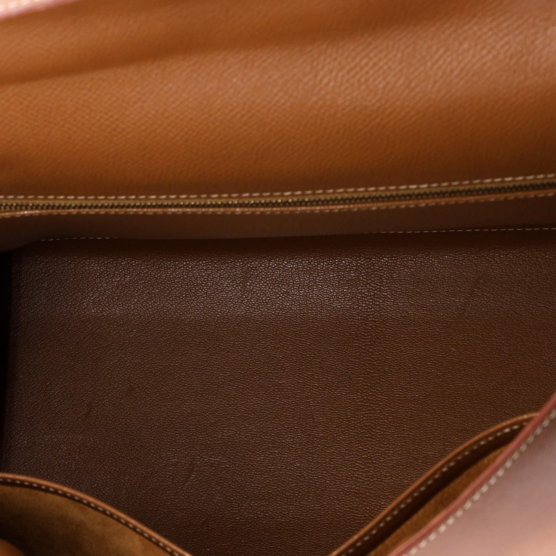 Pre-Owned Hermes Kelly Handbag Brown Courchevel with Gold Hardware 32, Alternate, color, 