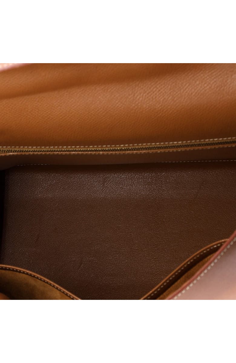 Pre-Owned Hermes Kelly Handbag Brown Courchevel with Gold Hardware 32, Alternate, color,