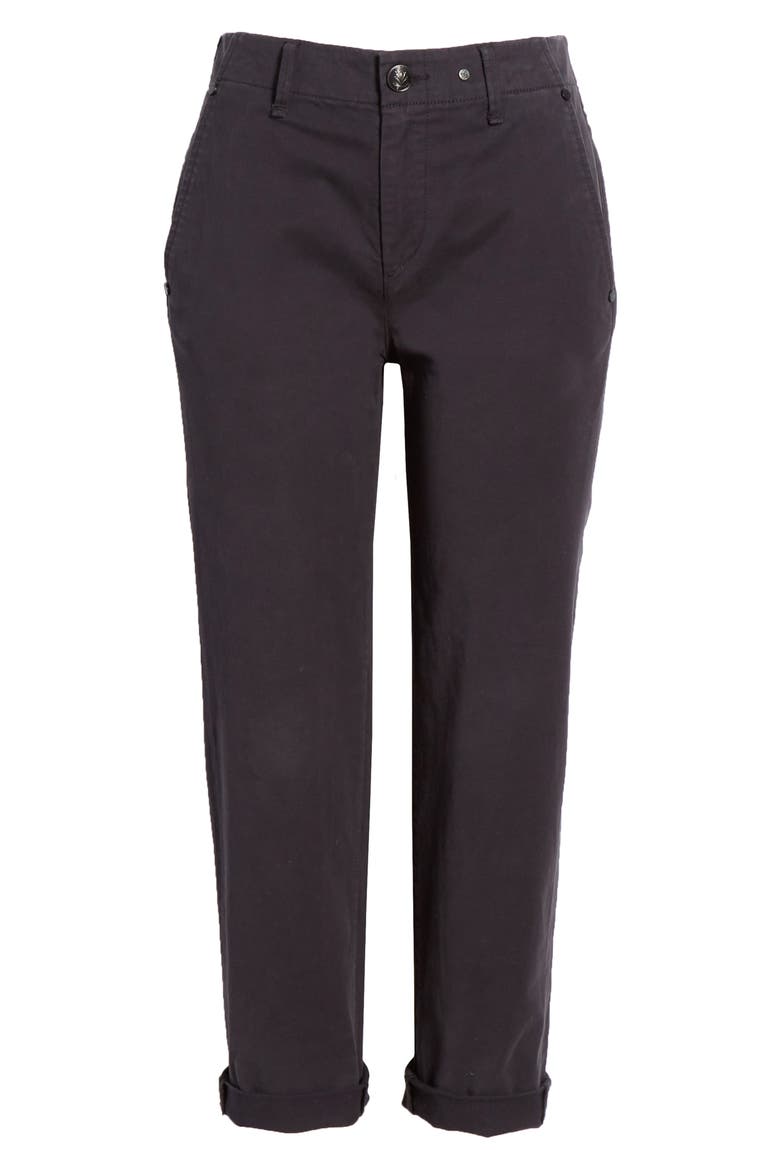 Buckley Crop Chino Pants, Alternate, color, BLK