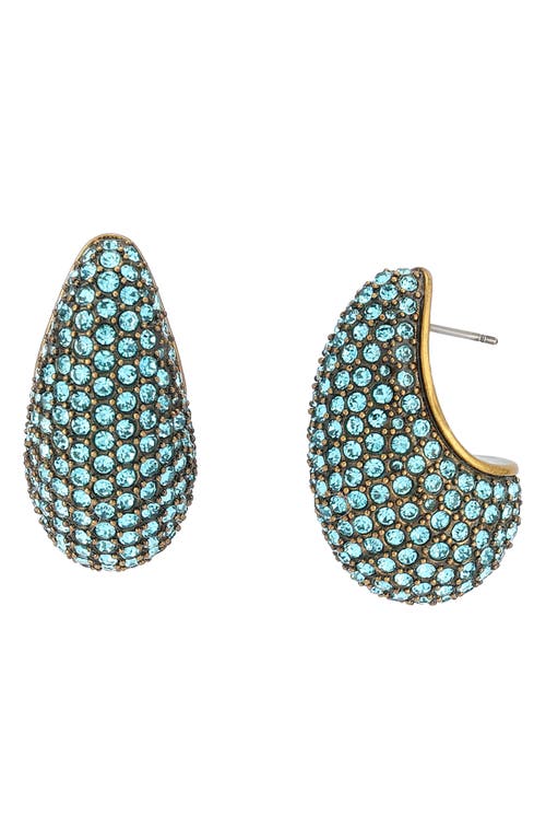 KURT GEIGER KURT GEIGER LONDON PAVÉ CRYSTAL DOME DROP EARRINGS