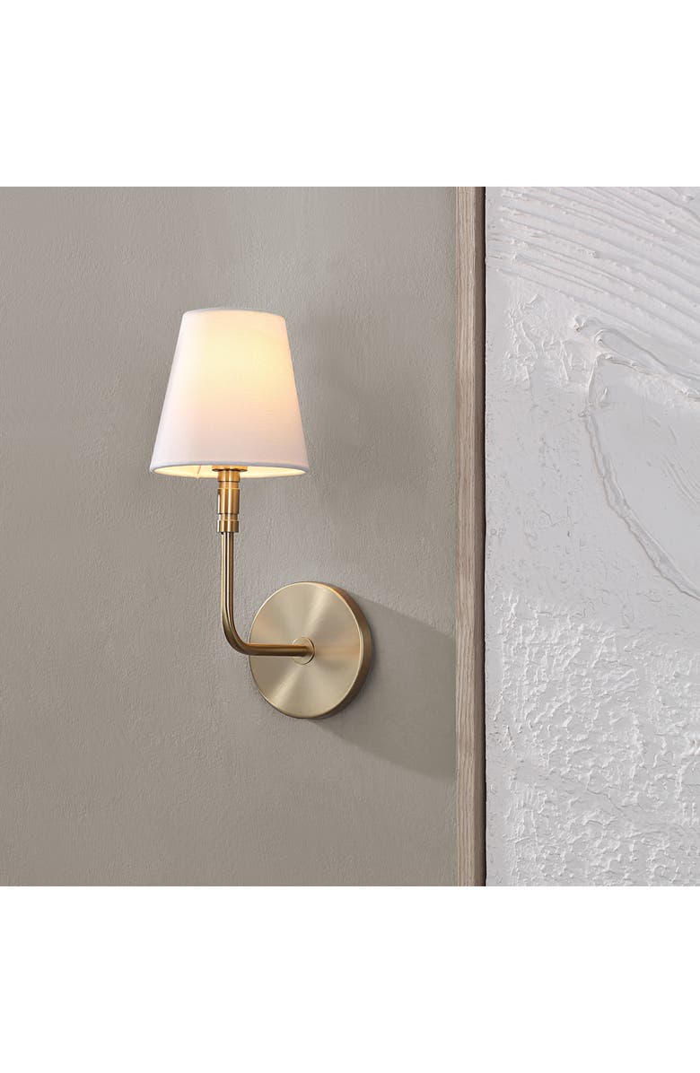 Renwil Milia Burnished Brass Wall Sconce, Alternate, color,