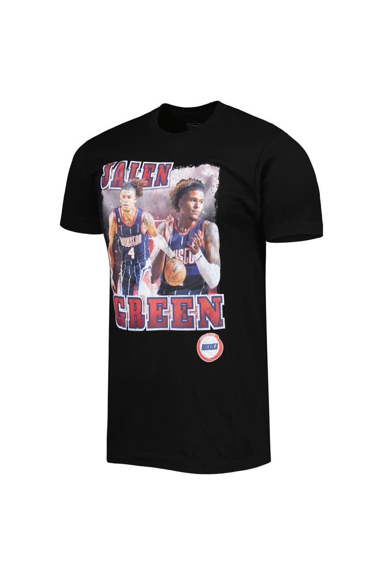 Unisex Stadium Essentials Jalen Green Black Houston Rockets City Edition Double Double Player T-Shirt, Alternate, color, Black