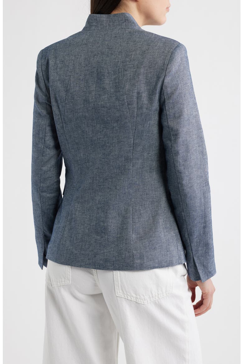 One-Button Blazer, Alternate, color, INDIGO