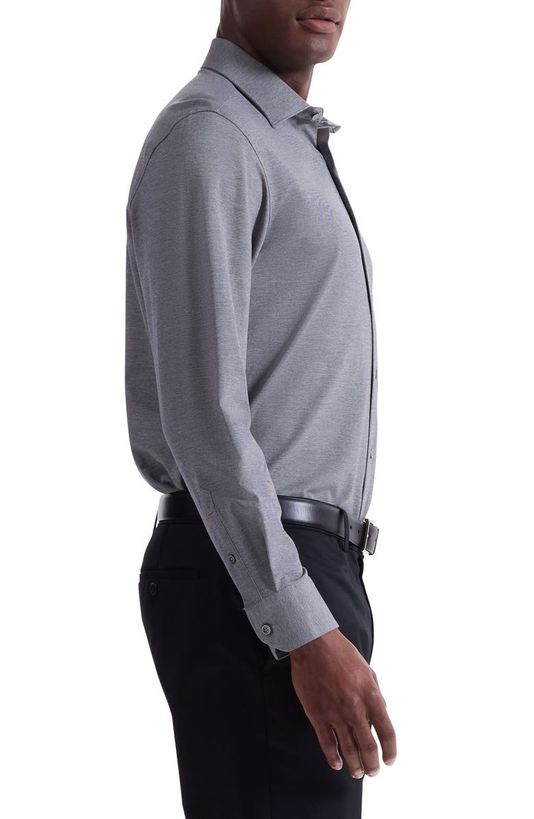 Bugatchi James OoohCotton<sup>®</sup> Button-Up Shirt, Alternate, color, Black