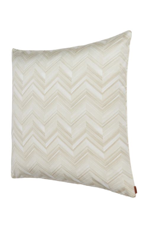 Missoni Home Layers 60x60 Cm Cotton Sateen Chevron Cushion In Neutral