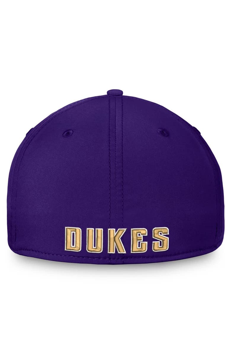 TOP OF THE WORLD Men's Top of the World Purple James Madison Dukes Reflex Flex Hat, Alternate, color, Purple