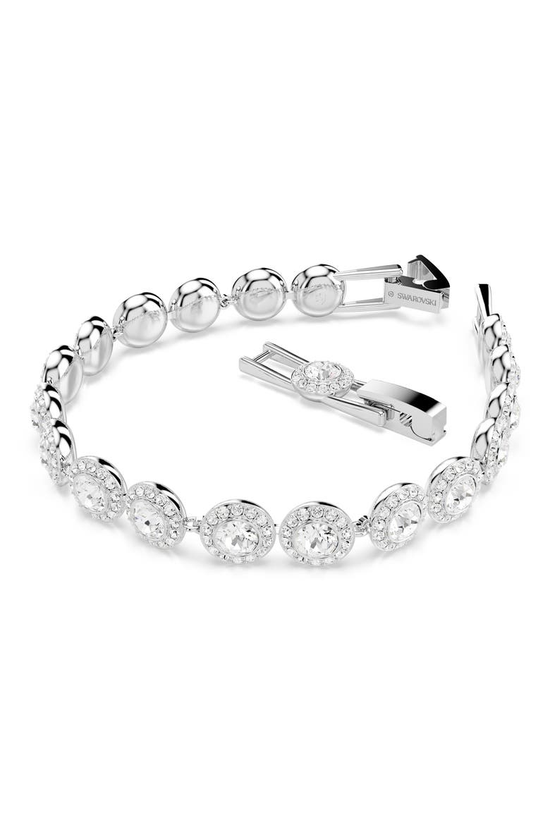 Una Crystal Bracelet, Alternate, color, SILVER/ WHITE