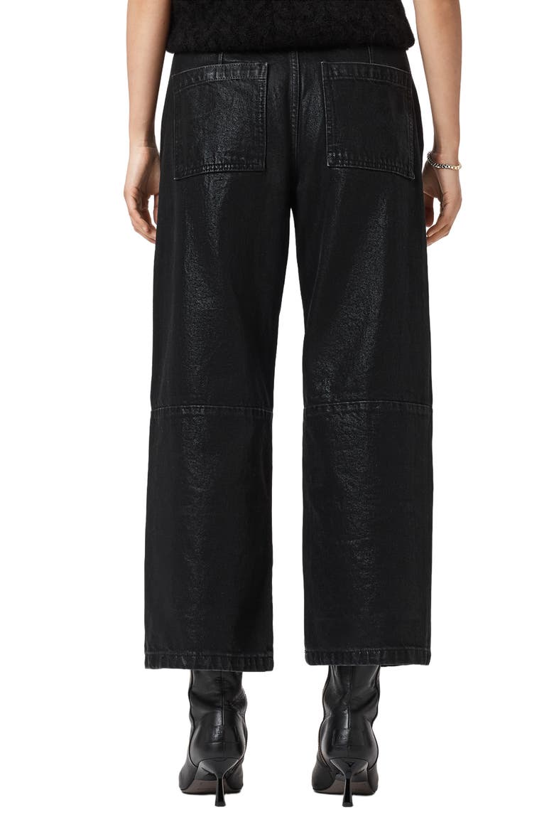 Tay Wide Leg Carpenter Jeans, Alternate, color, COATED BLACK