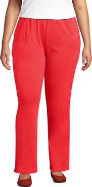 Lands' End Plus Size Sport Knit High Rise Pants