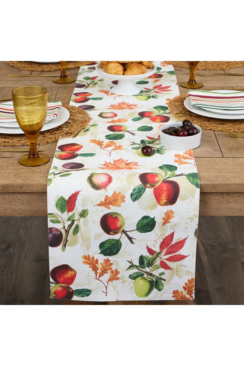 Orchard Botanical Printed Table Runner, Alternate, color, Orchard Botanical