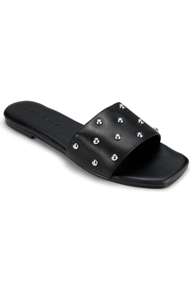 Yosi Samra Harley Studded Slide Sandal, Main, color, Black