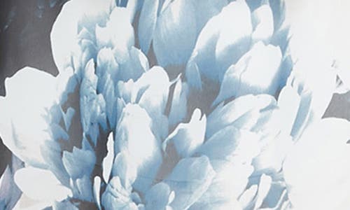 Sl Fashions Floral Tiered Midi Cocktail Dress In Ivory Multi