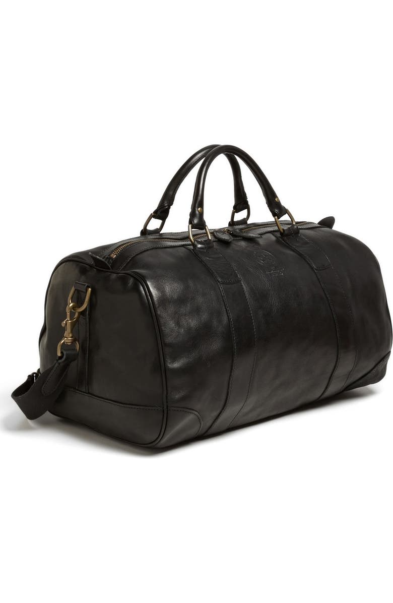 Polo Ralph Lauren Leather Gym Bag, Main, color,