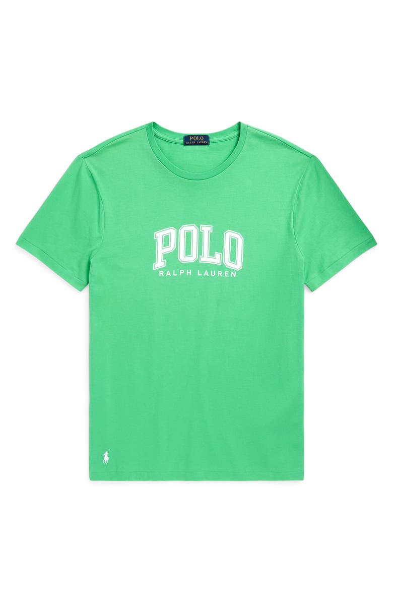 Polo Ralph Lauren Cotton Jersey Graphic T-Shirt, Alternate, color, Classic Kelly