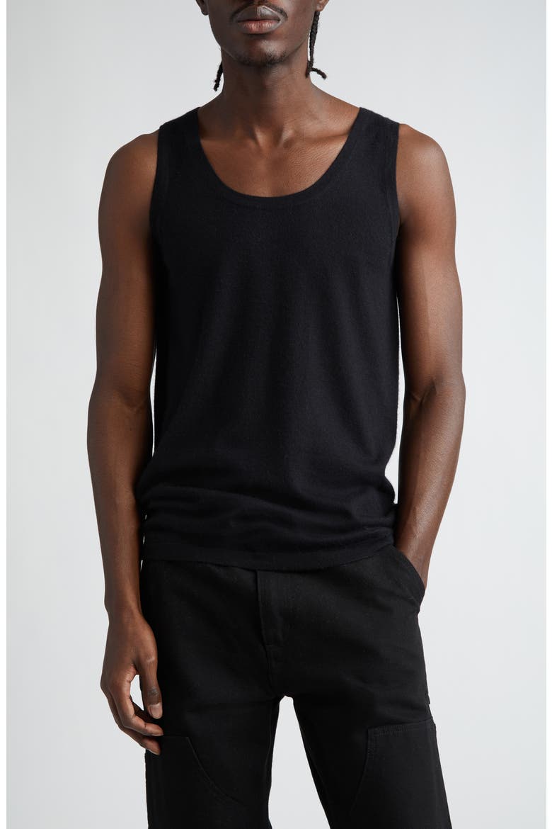 Cashmere Tank, Main, color, BLACK
