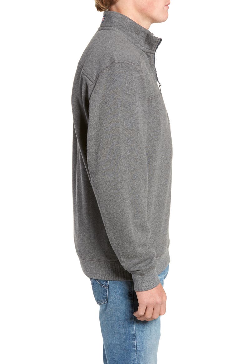Collegiate Half Zip Pullover, Alternate, color, CHARCOAL