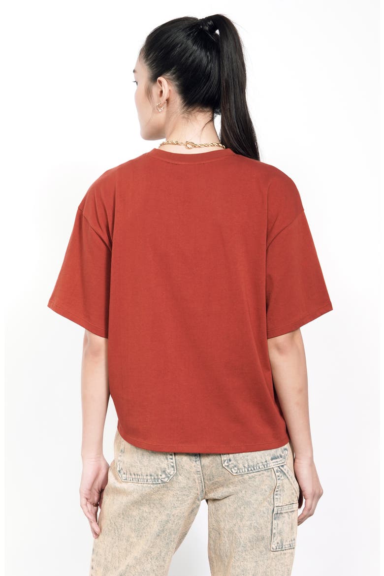 Boxy Graphic Tee (Nordstrom Exclusive), Alternate, color, RUST SOMETHING ELSE