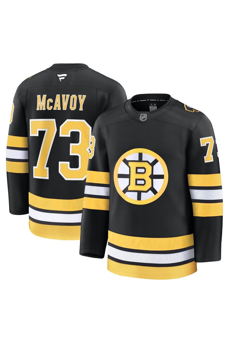 Men's Fanatics Charlie McAvoy Black Boston Bruins Home Premium Player Jersey, Main, color, Black