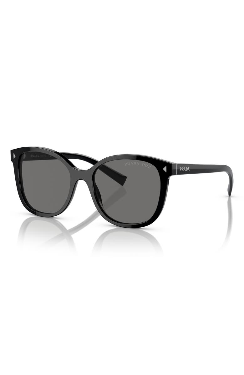 Prada 55mm Polarized Square Sunglasses, Alternate, color,