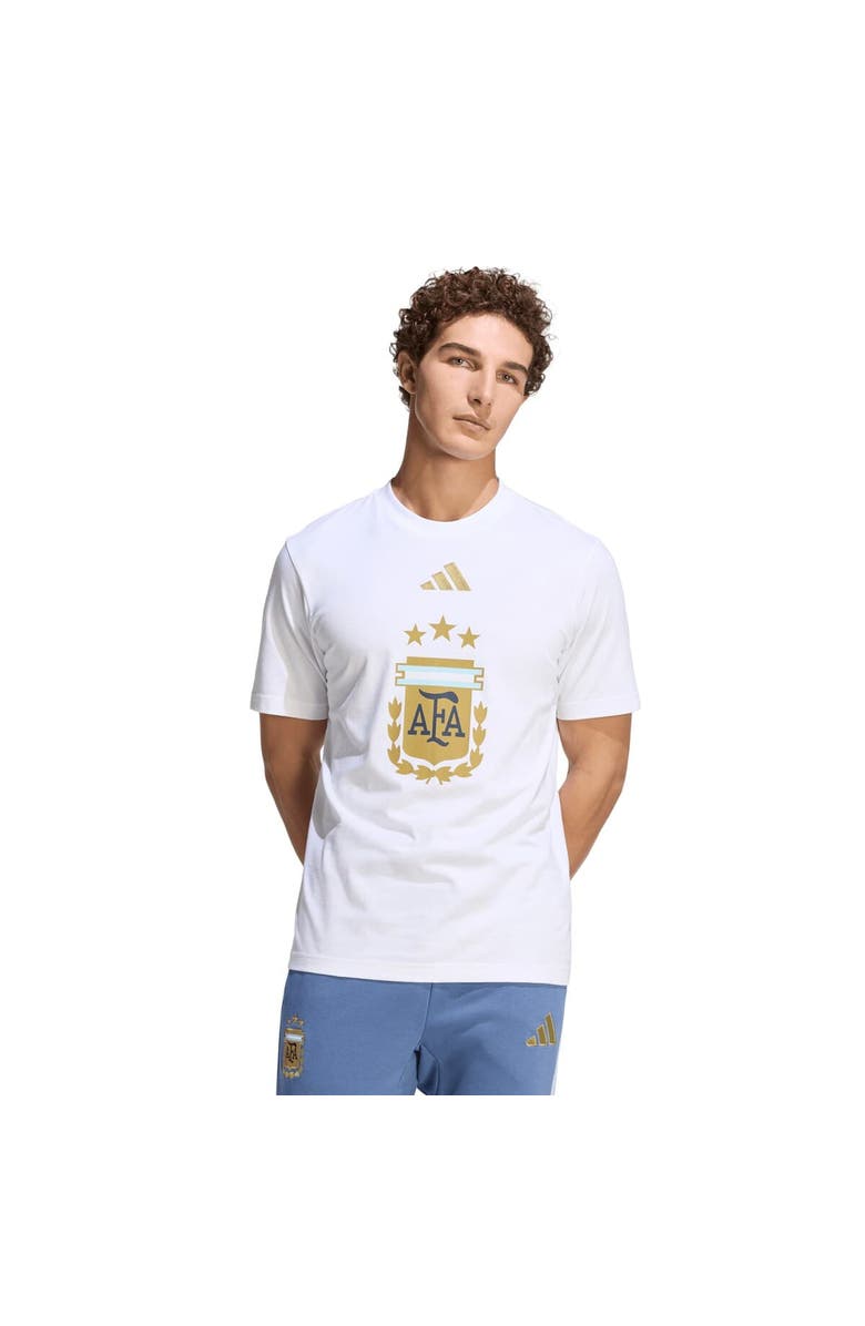 adidas Men's adidas White Argentina National Team FIFA x World Cup Alphaskin Graphic T-Shirt, Main, color, White