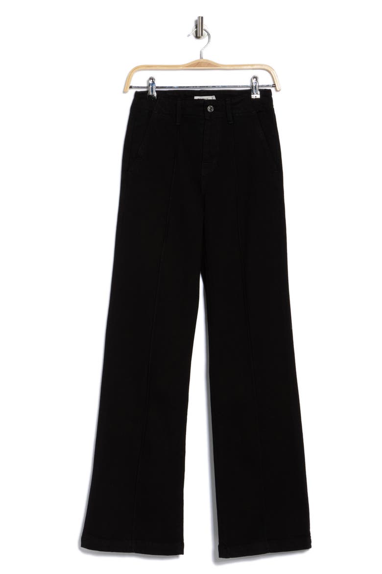 Ansel High Waist Wide Leg Pants, Alternate, color, BLACK