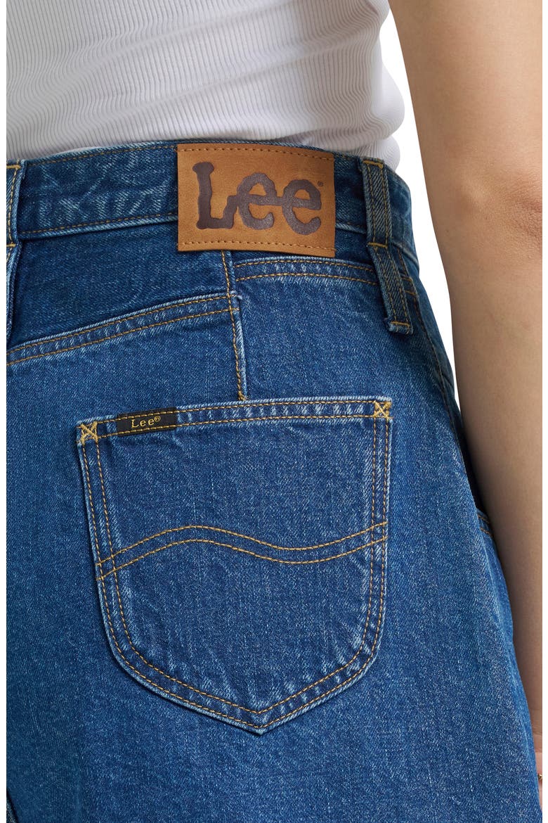 Flirty High Waist Denim Shorts, Alternate, color, LIGHT CALL