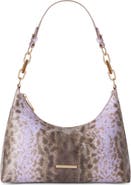 Brahmin Olivia Croc Embossed Leather Shoulder Bag