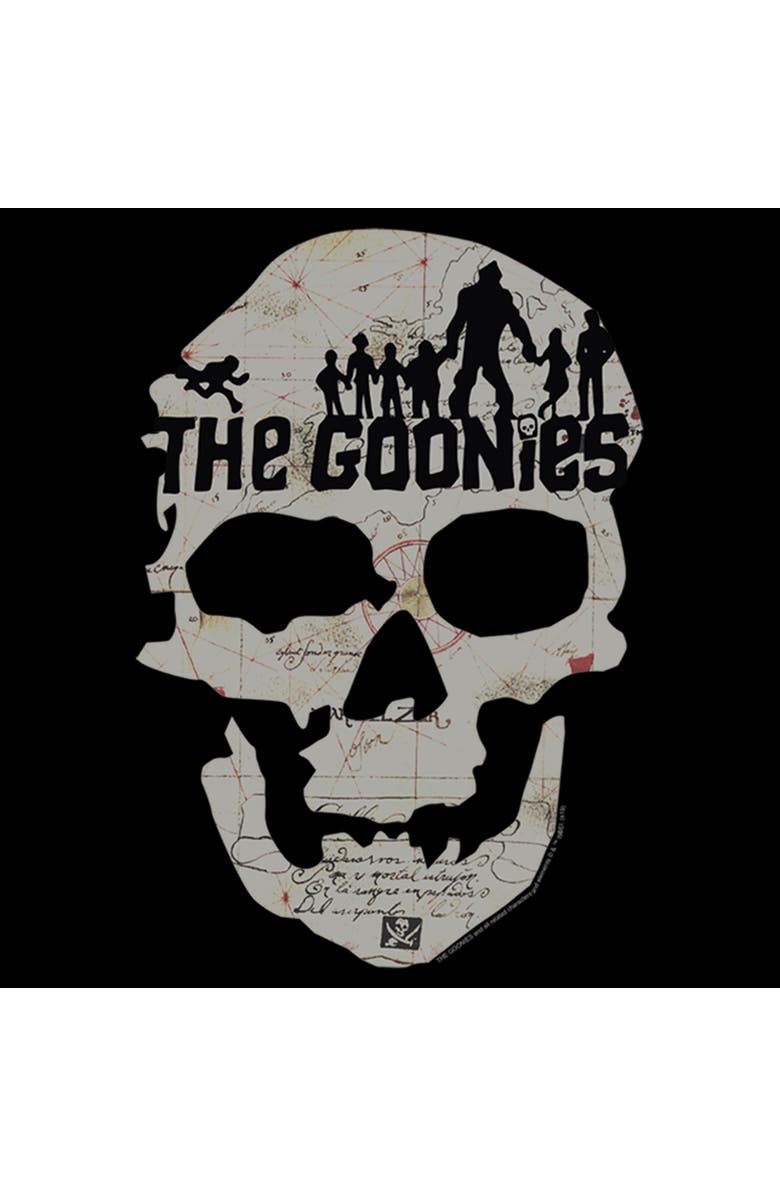 The Goonies Men's The Goonies Skull Map Logo Graphic T-Shirt, Alternate, color, Black