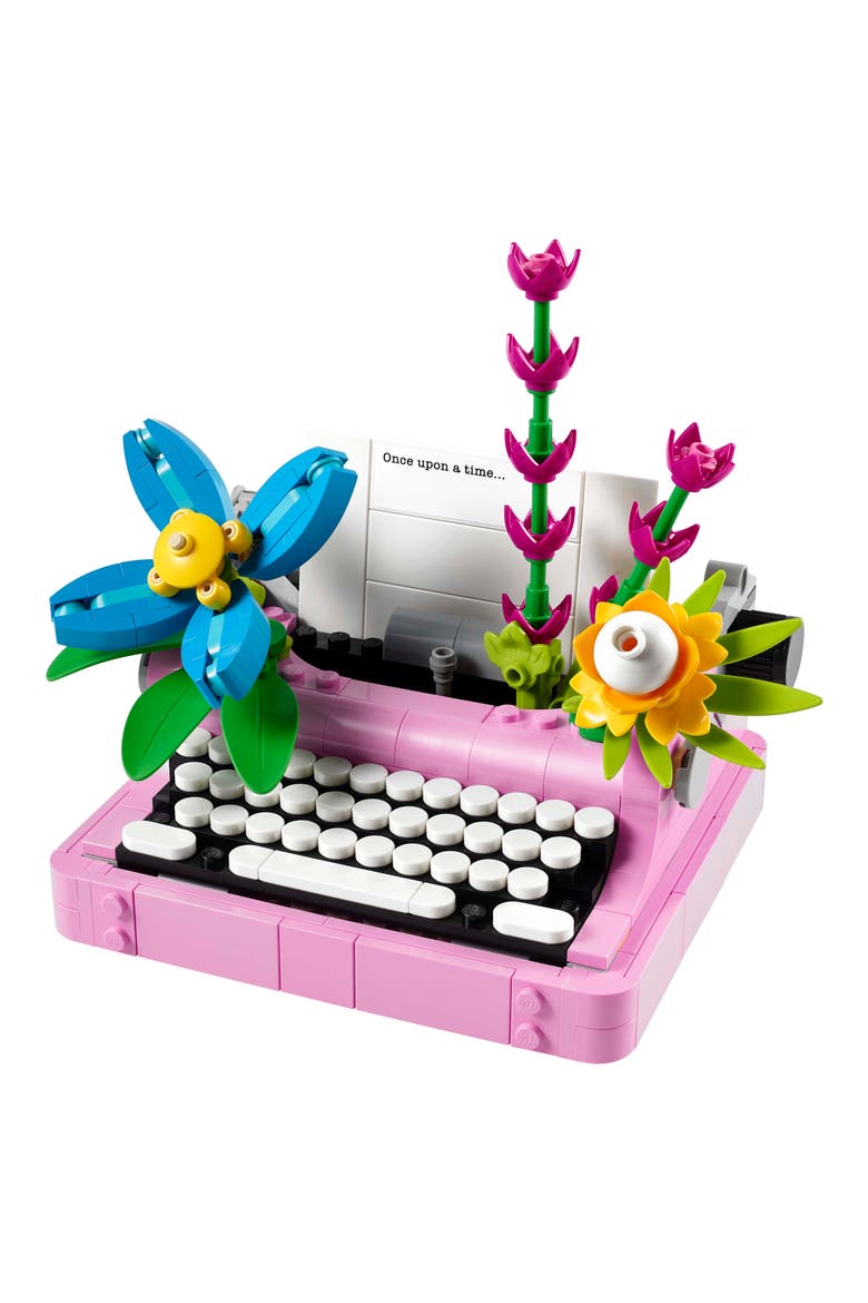 8+ Creator Typewriter with Flowers - 31169, Alternate, color, MULTI