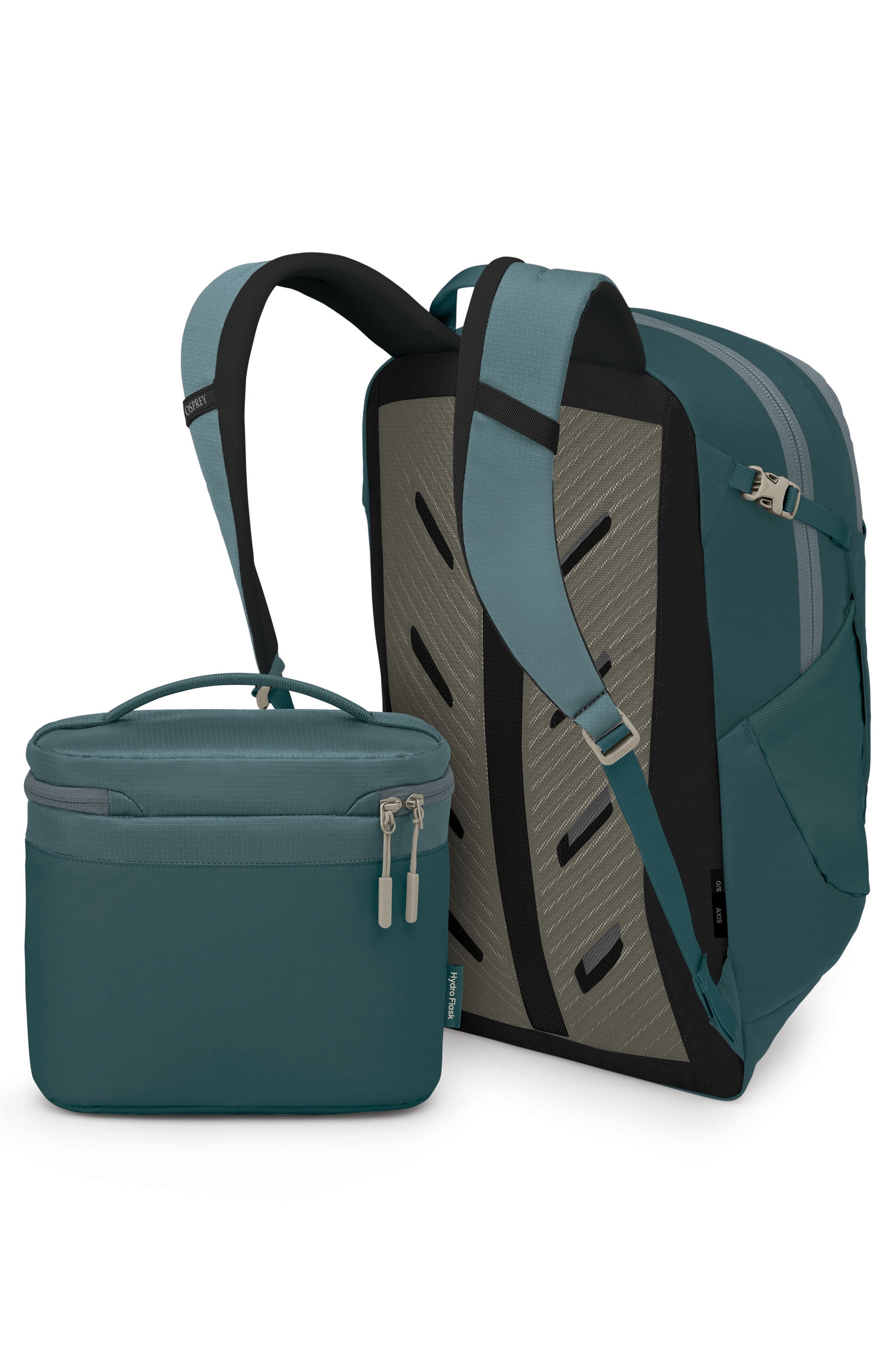 Axis x Hydro Flask Backpack & Insulated Lunch Bag Bundle, Alternate, color, CASCADE BLUE