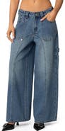 EDIKTED Tal Baggy Low Rise Carpenter Jeans