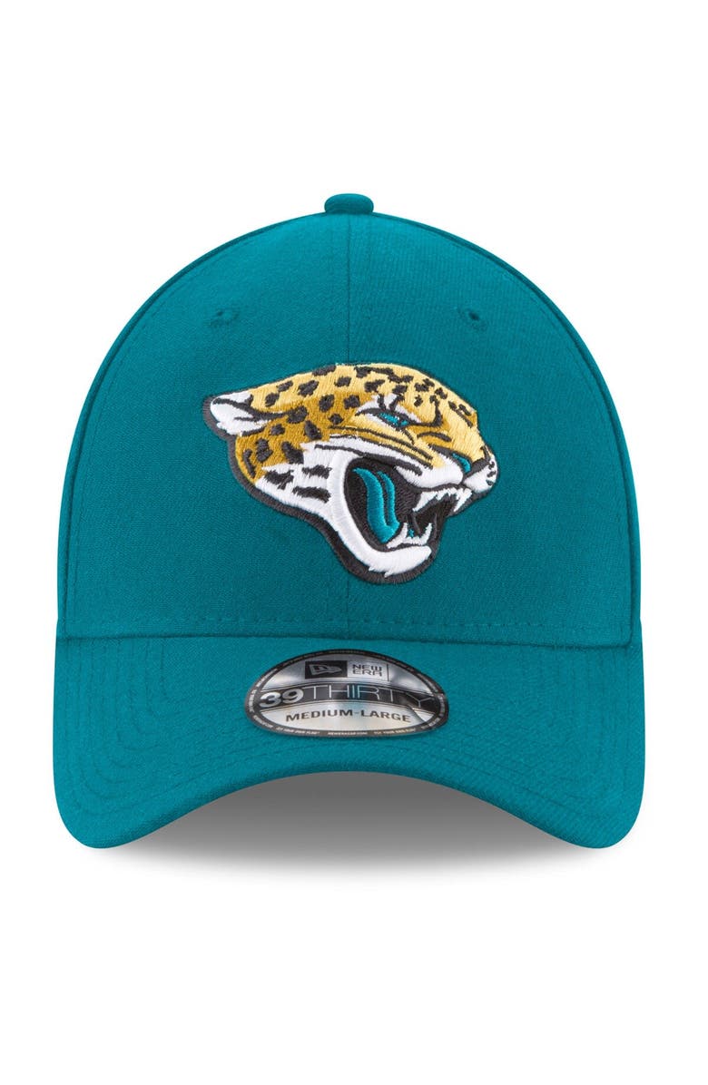 New Era Men's New Era Teal Jacksonville Jaguars 39THIRTY Flex Team Classic Hat, Alternate, color, Teal