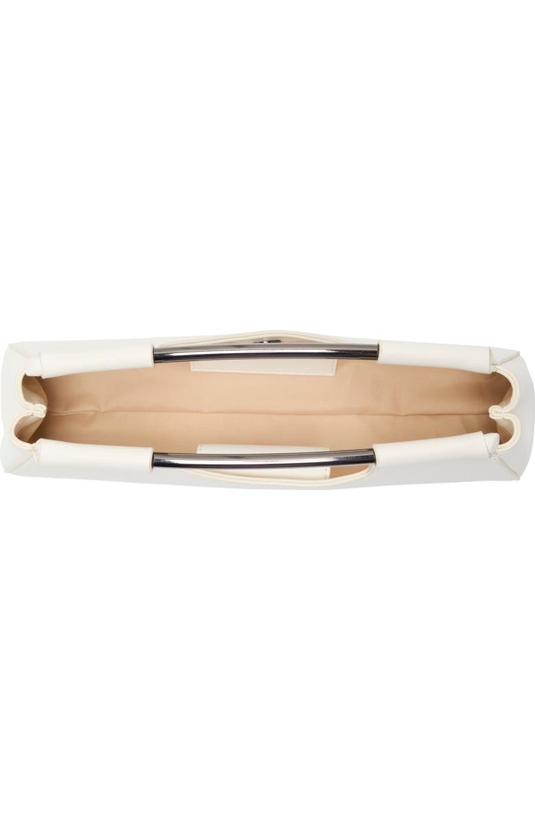 BCBG Curved Hardware Handle Clutch, Alternate, color, Powder