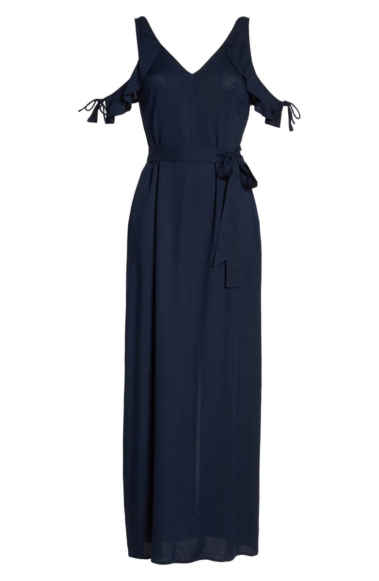 PAIGE Lystra Cold Shoulder Maxi Dress, Alternate, color, 