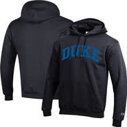 Champion Men's Champion  Black Duke Blue Devils Basic Arch Fleece Pullover Hoodie