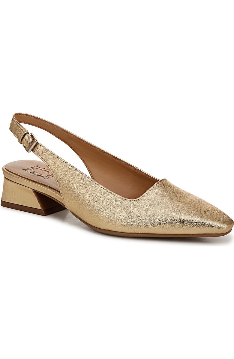 Naturalizer Ginger Slingback Pump, Main, color, Dark Gold Faux Leather