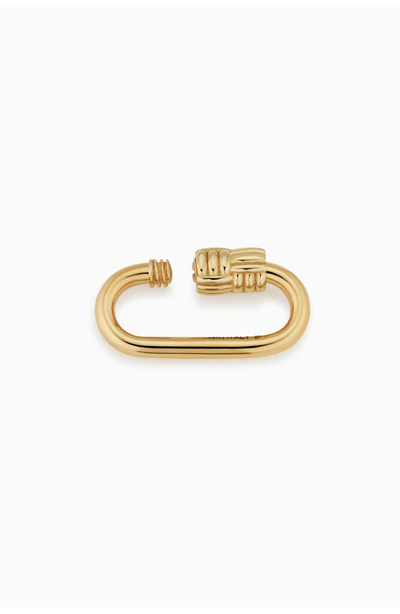 Oradina 14K Gold Connect Me Quilt Oval Clasp, Alternate, color, Yellow Gold