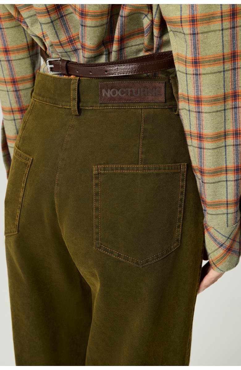 Nocturne Vintage Wash Corduroy Pants, Alternate, color, Khaki