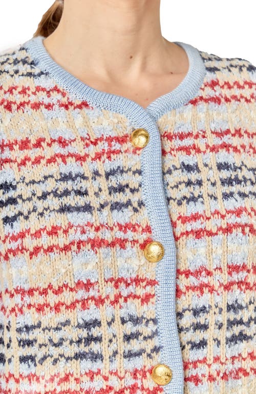 English Factory Textured Stripe Wool Blend Jacket In Multi