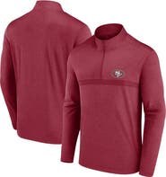 FANATICS Men's Fanatics Scarlet San Francisco 49ers Head-to-Head Quarter-Zip Top