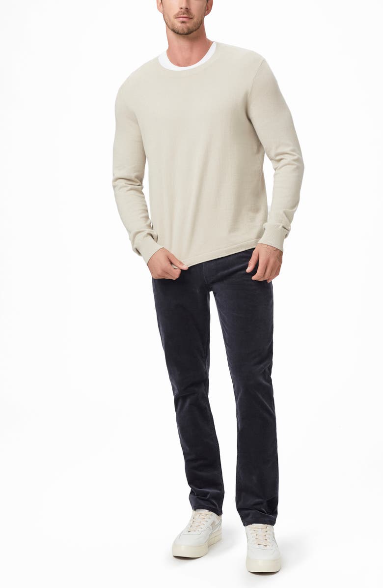 PAIGE Lennox Slim Fit Corduroy Pants, Alternate, color, Deep Anchor