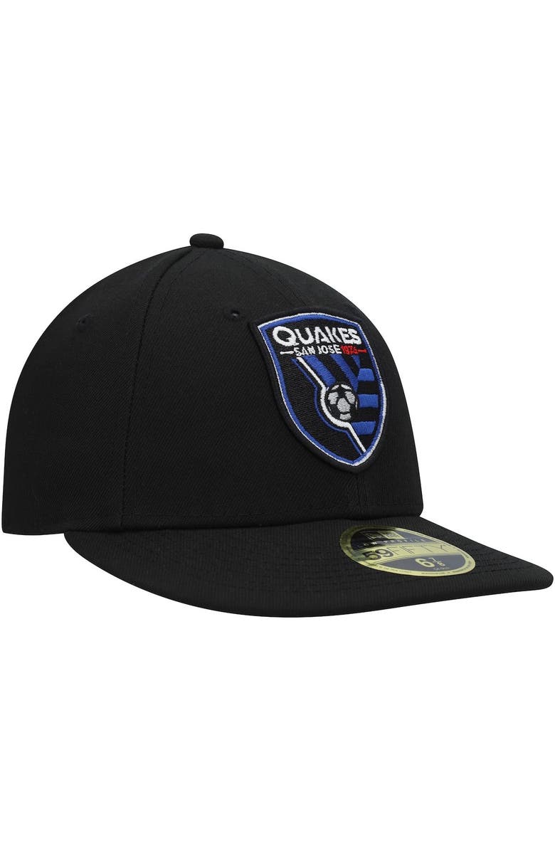 New Era Men's New Era Black San Jose Earthquakes Primary Logo Low Profile 59FIFTY Fitted Hat, Alternate, color, Black