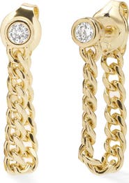 Melinda Maria Baby Julian Soft Chain Hoop Earrings