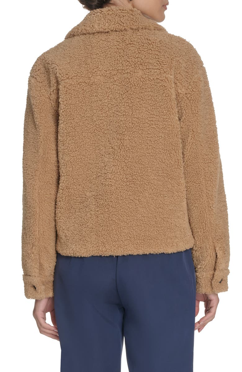 Levi's<sup>®</sup> Faux Shearling Shacket, Alternate, color, Chestnut